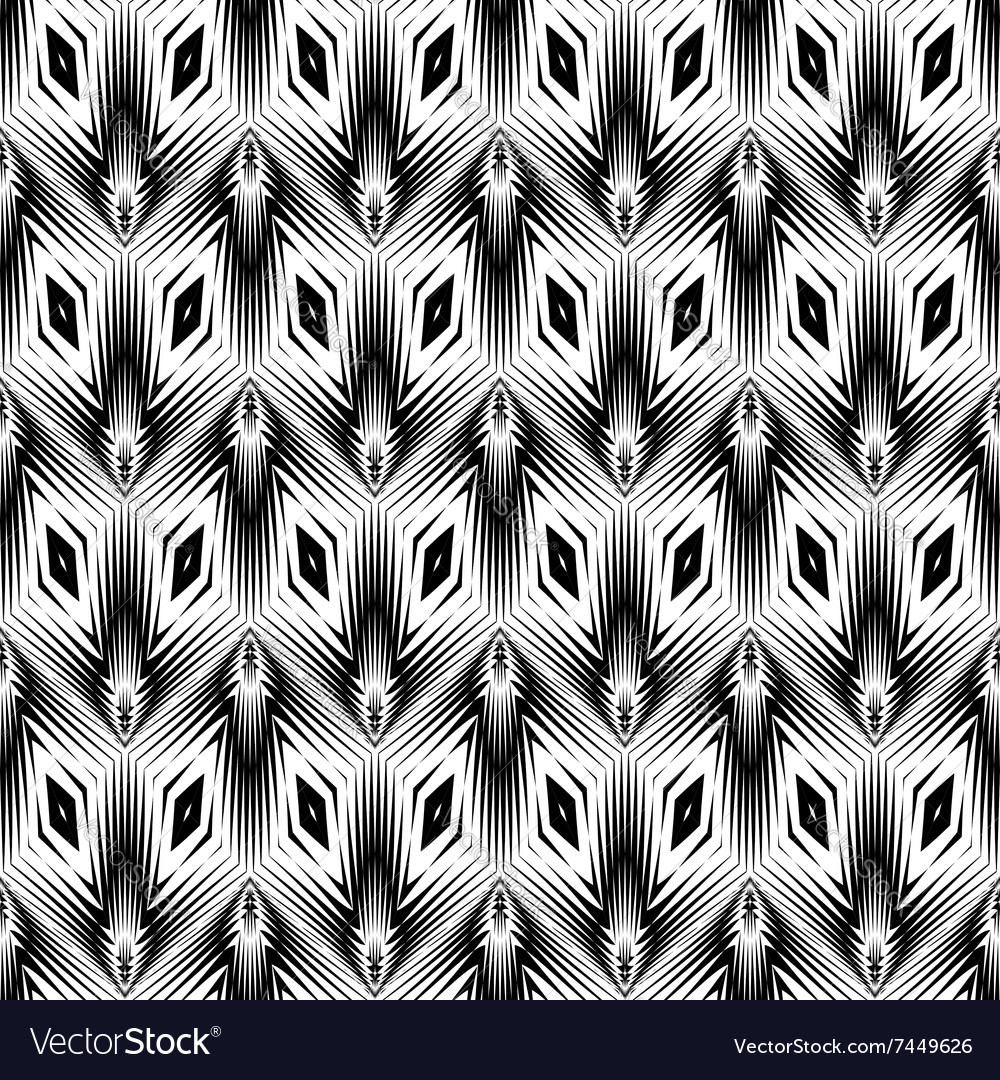 Design seamless monochrome geometric pattern