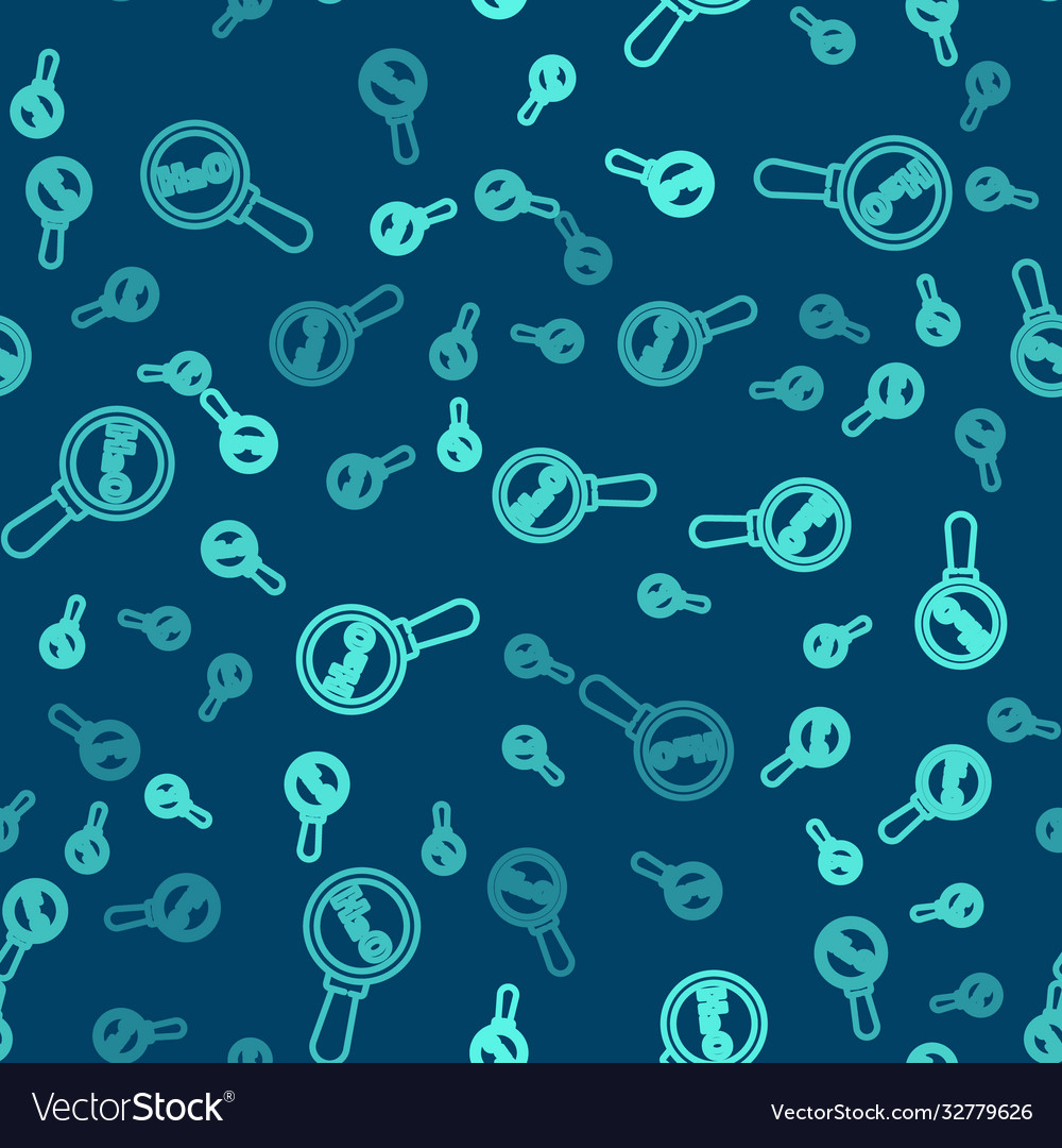 Green line chemical formula for water drops h2o Vector Image