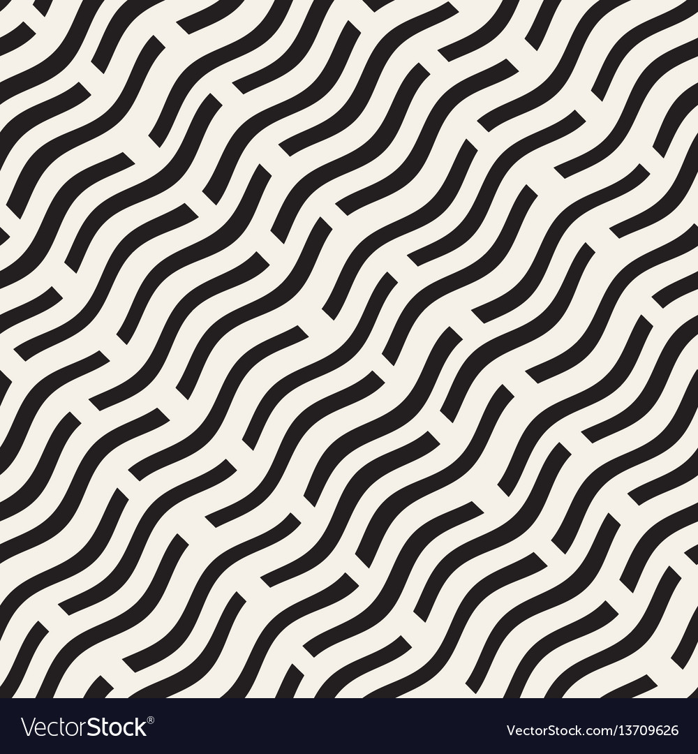 Hand drawn scattered wavy lines monochrome texture