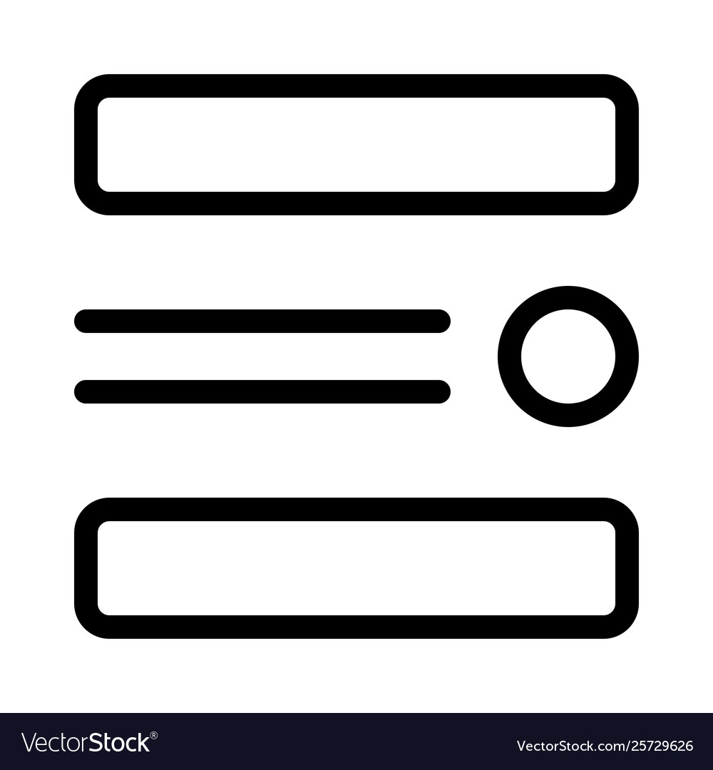 Hard frame different shape and sizes round bar vector image Hard frame different shape and sizes round bar