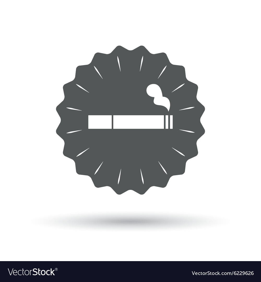 Smoking sign icon cigarette symbol Royalty Free Vector Image