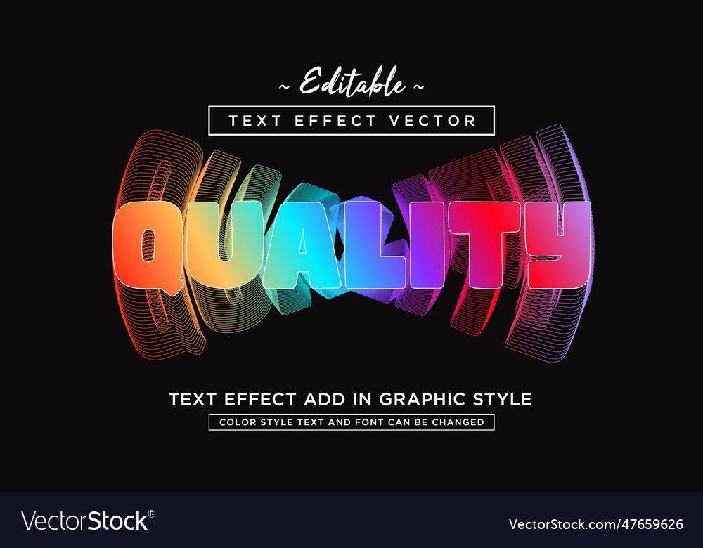 Text Effect Typography Style