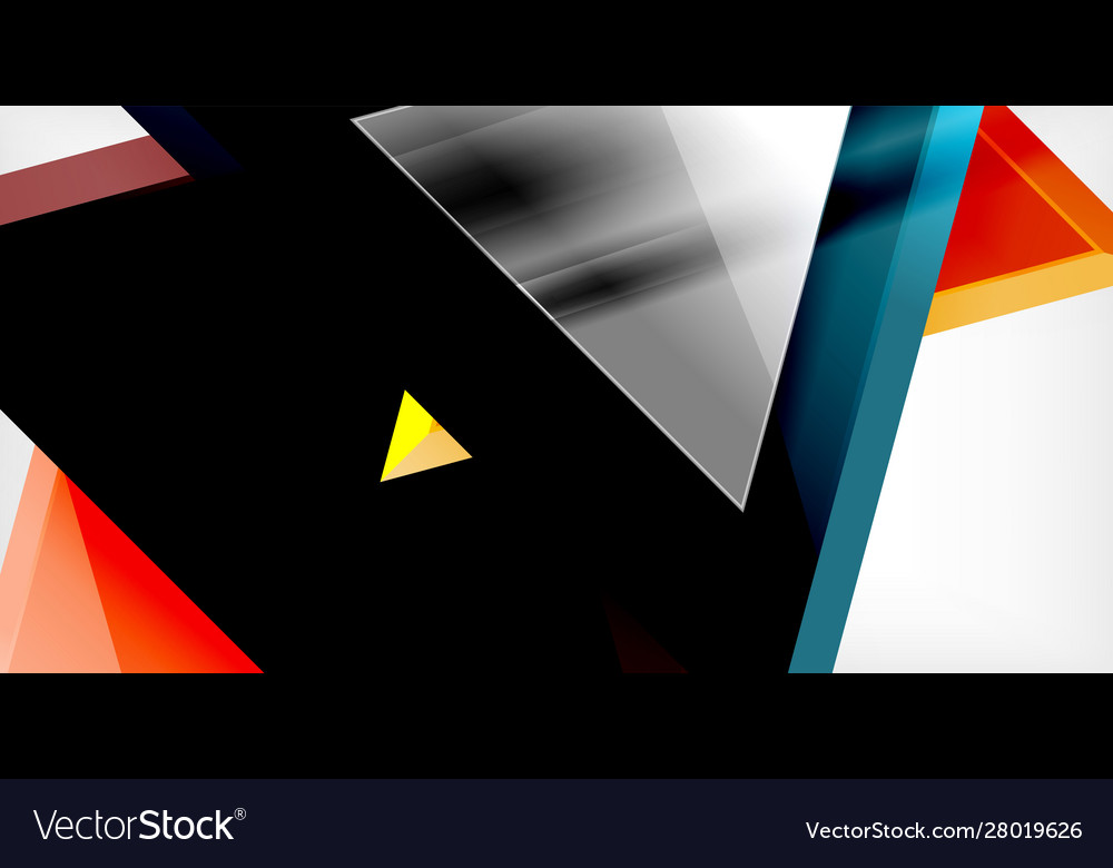 Triangle abstract background Vector Image Triangle abstract background