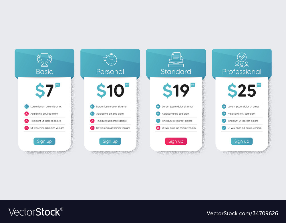 Typewriter timer and winner icons set approved