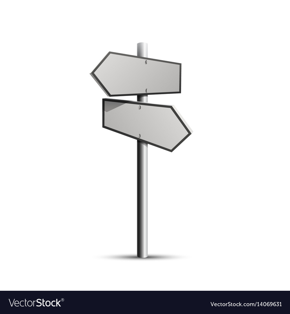 3D Column Pointer auf weißem Hintergrund