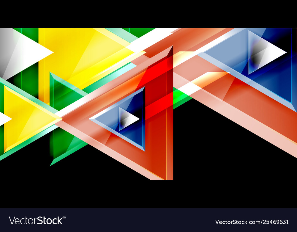 3d triangular minimal abstract background