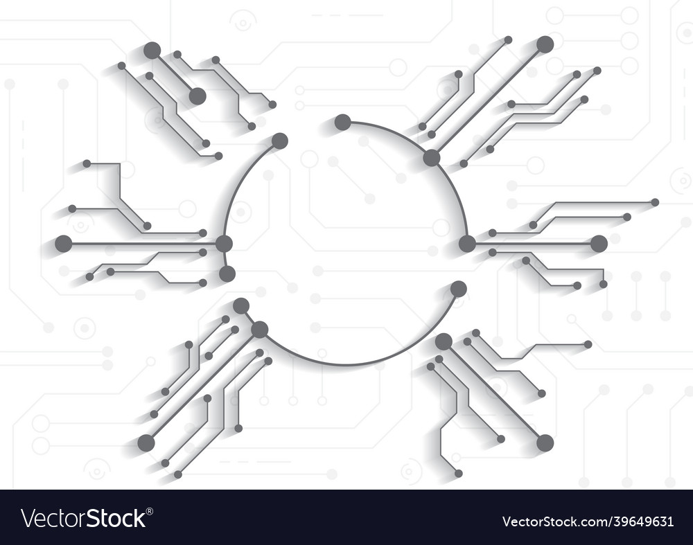 Circuit technology background with hi-tech digital Vector Image Circuit technology background with hi-tech digital