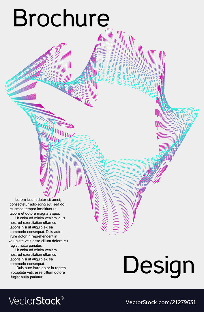 Cover design with abstract lines vector image Cover design with abstract lines