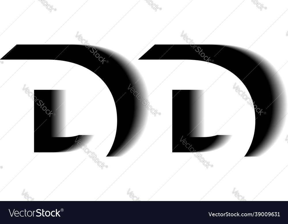 Dd monogram shadow shape style