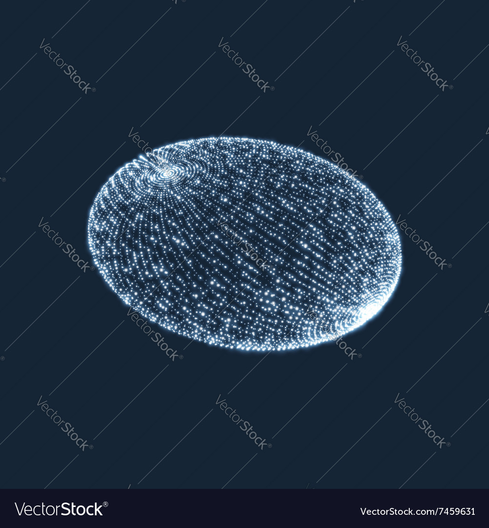 Ellipsoid consisting of points 3d grid