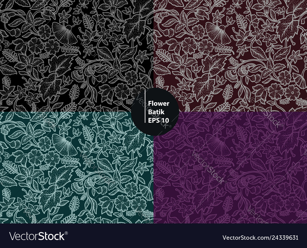 Floral Batik Muster Hintergrund