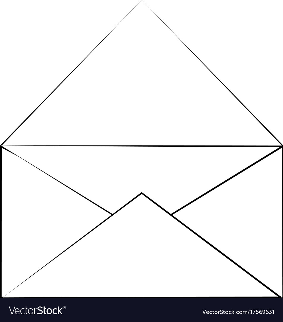 Open envelope icon image Royalty Free Vector Image