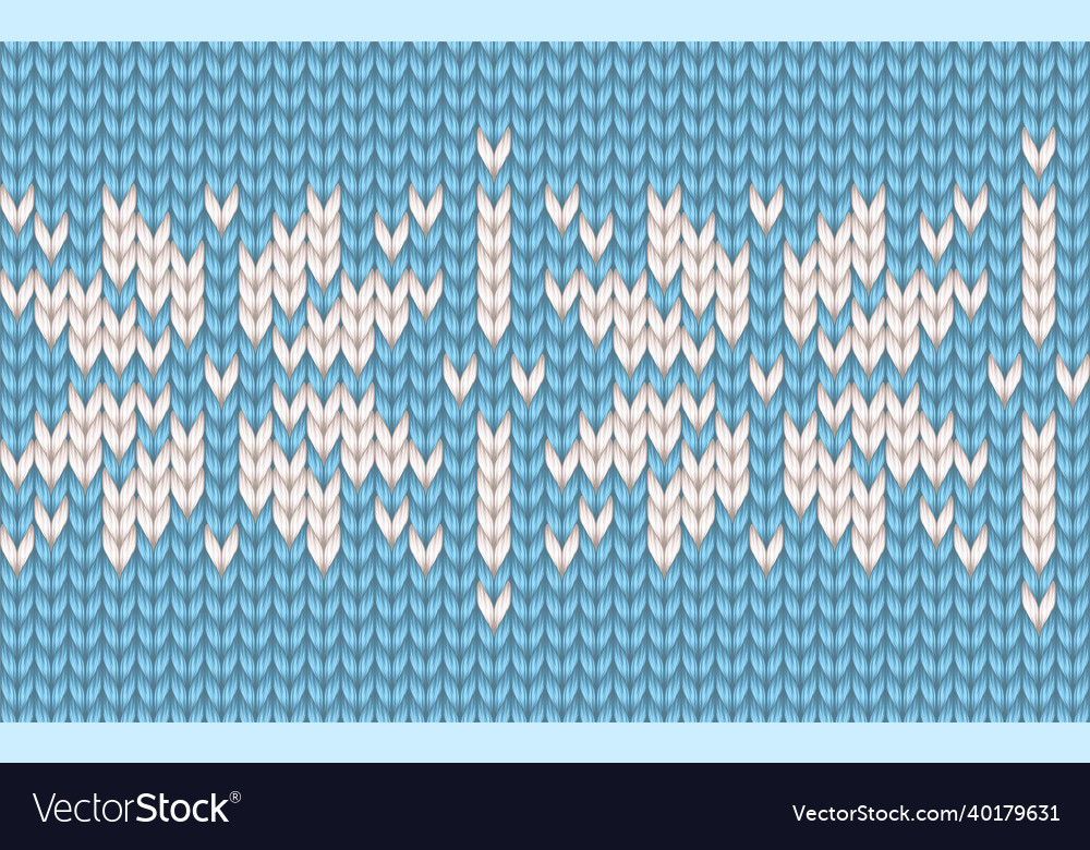 Scandinavian knitting texture seamless pattern