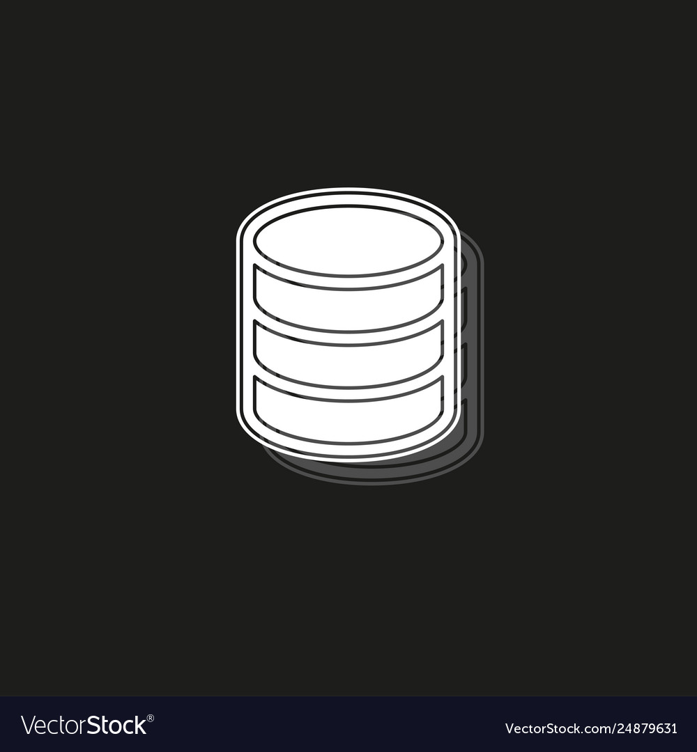 Server database connections computer backup vector image Server database connections computer backup