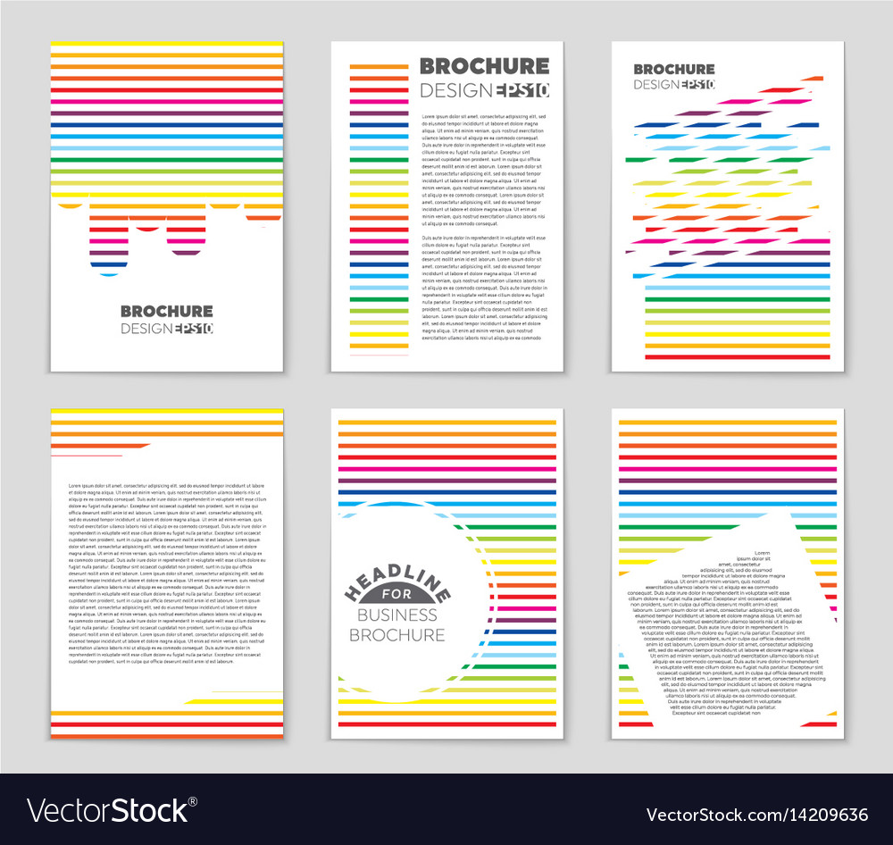 Abstract layout background set for art