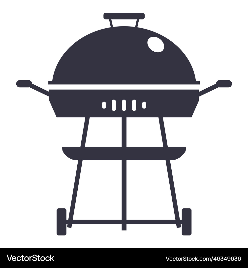 Barbecue flat icon Royalty Free Vector Image - VectorStock