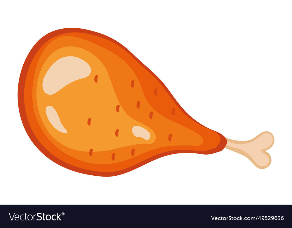 Chicken Leg Royalty Free Vector Image Vectorstock