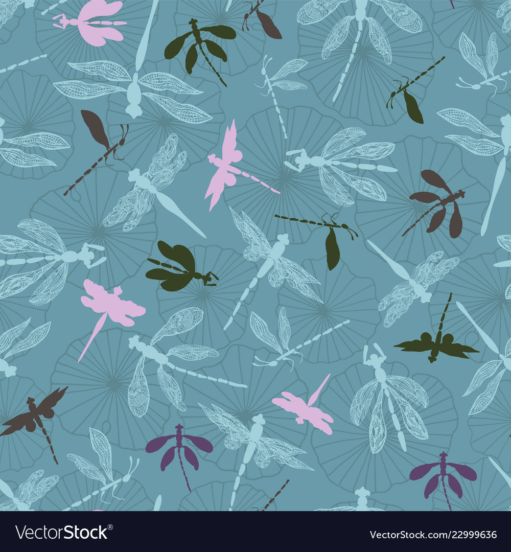 dragonflies with lace design