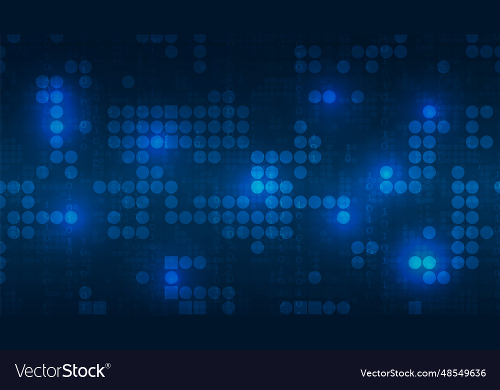 Hi-tech digital data abstract design vector image Hi-tech digital data abstract design