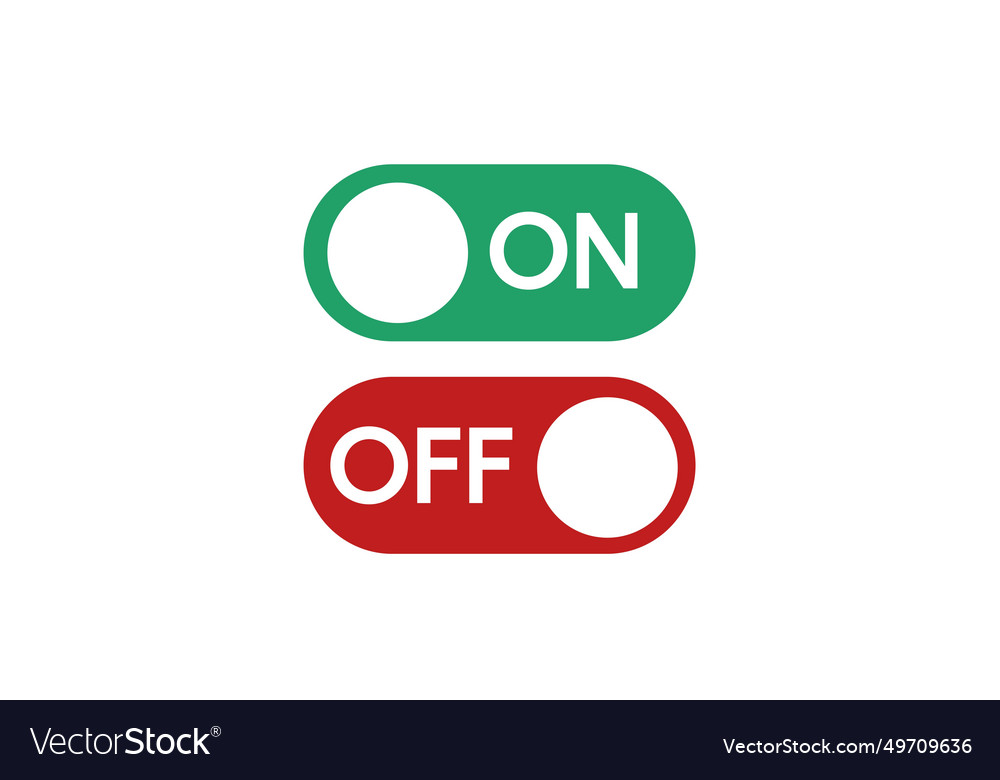 On and off icon Royalty Free Vector Image - VectorStock