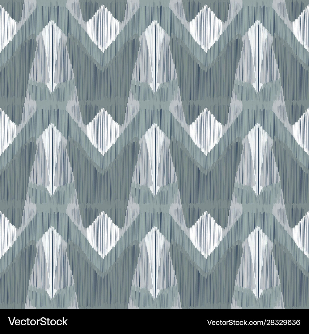 Seamless ikat pattern Royalty Free Vector Image