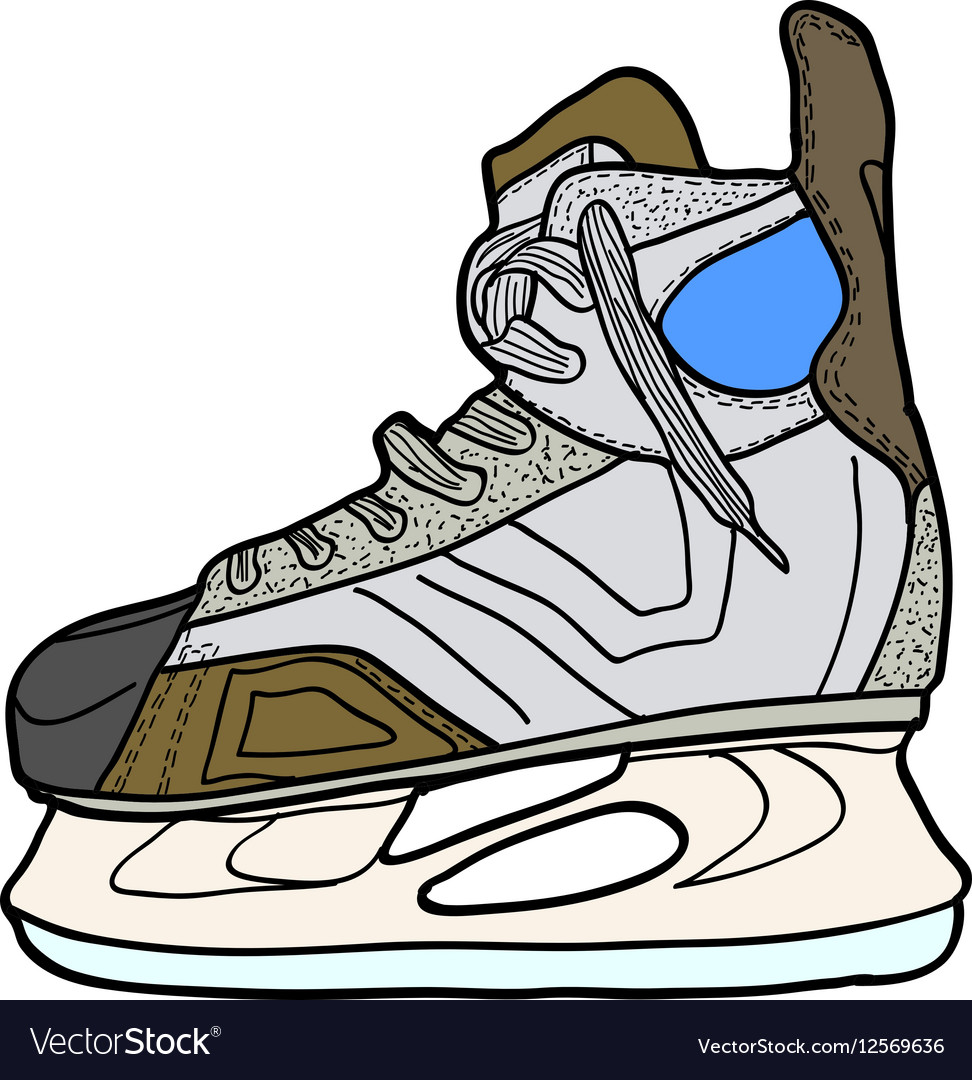 Sketch of hockey skates to play