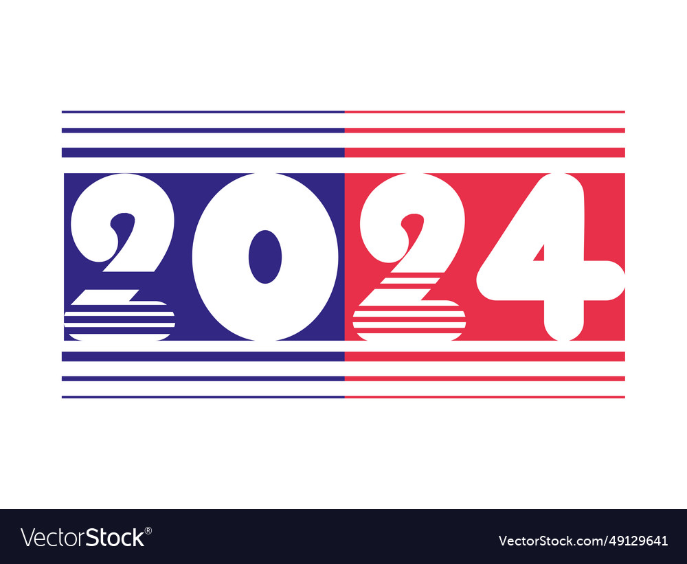 2024 number retro style