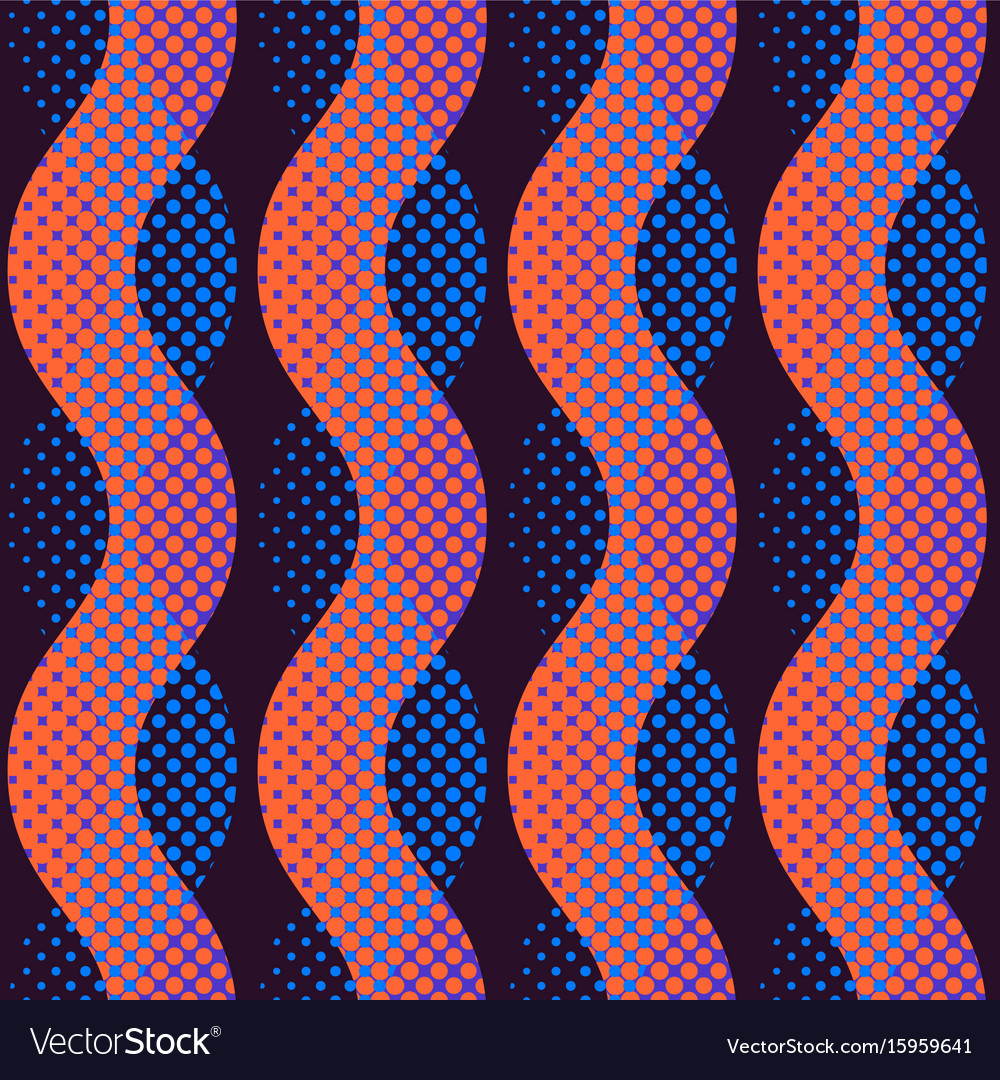 Abstract seamless pattern pixelated waves motif