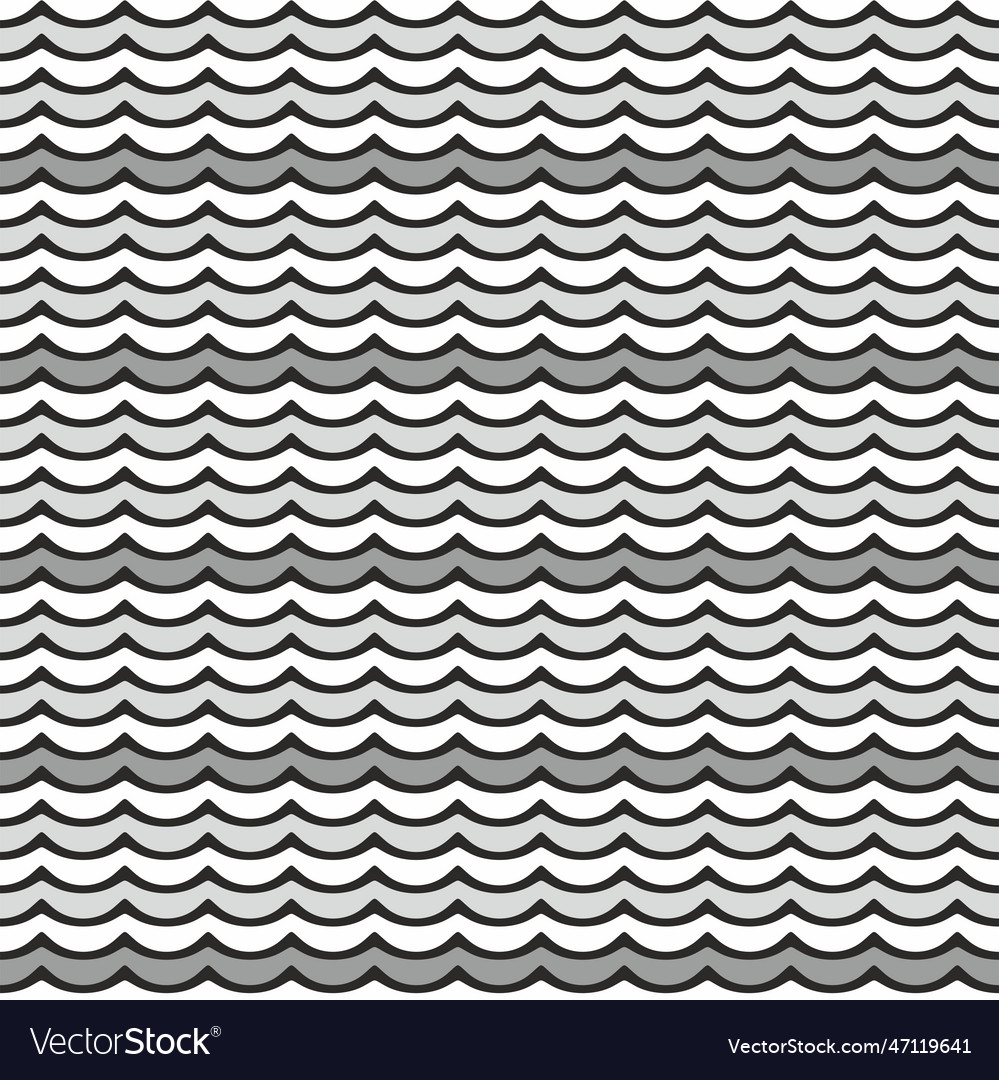 Abstract seamless pattern with waves Vector Image Abstract seamless pattern with waves