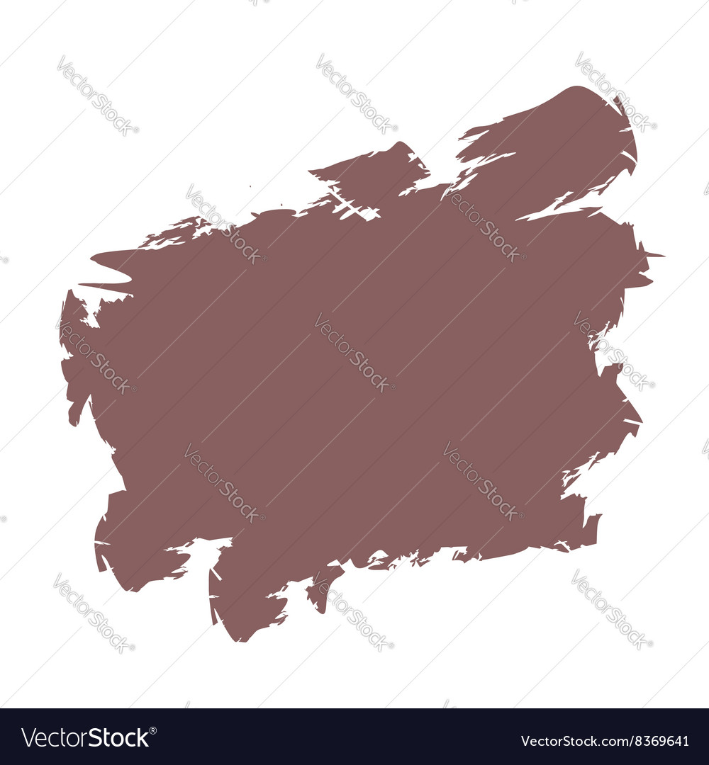 Brush stain graphic blobs on white background