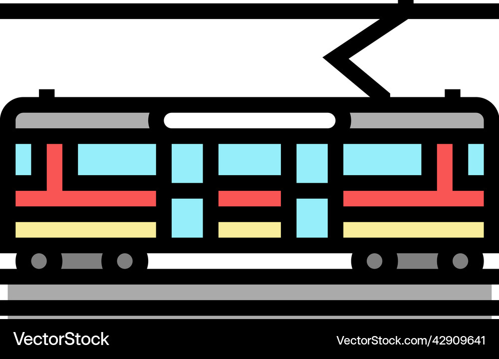 city-circle-tram-color-icon-royalty-free-vector-image