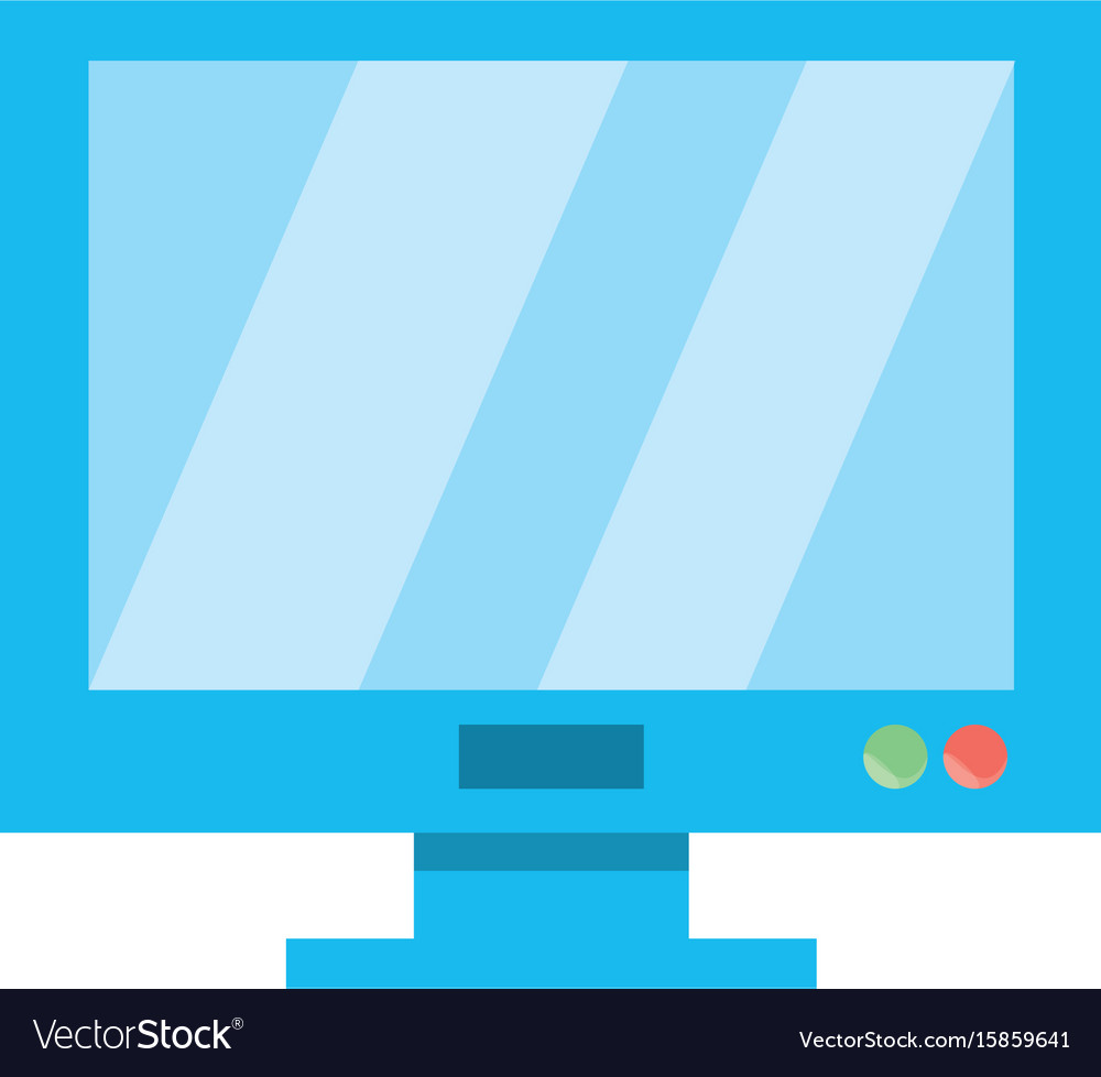 Computer screen symbol Royalty Free Vector Image