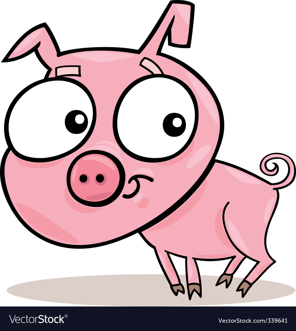 Premium Vector  Cute piggy illustration.