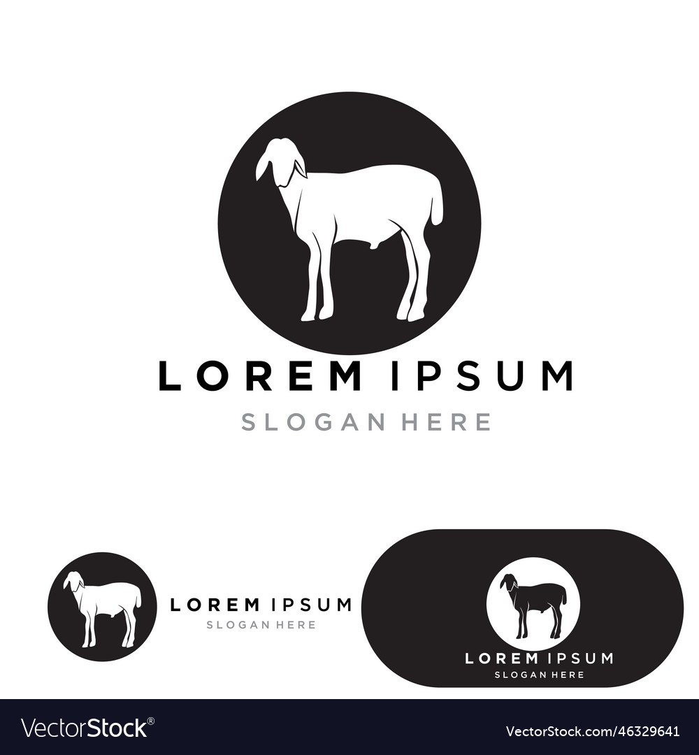 Goat logo template icon