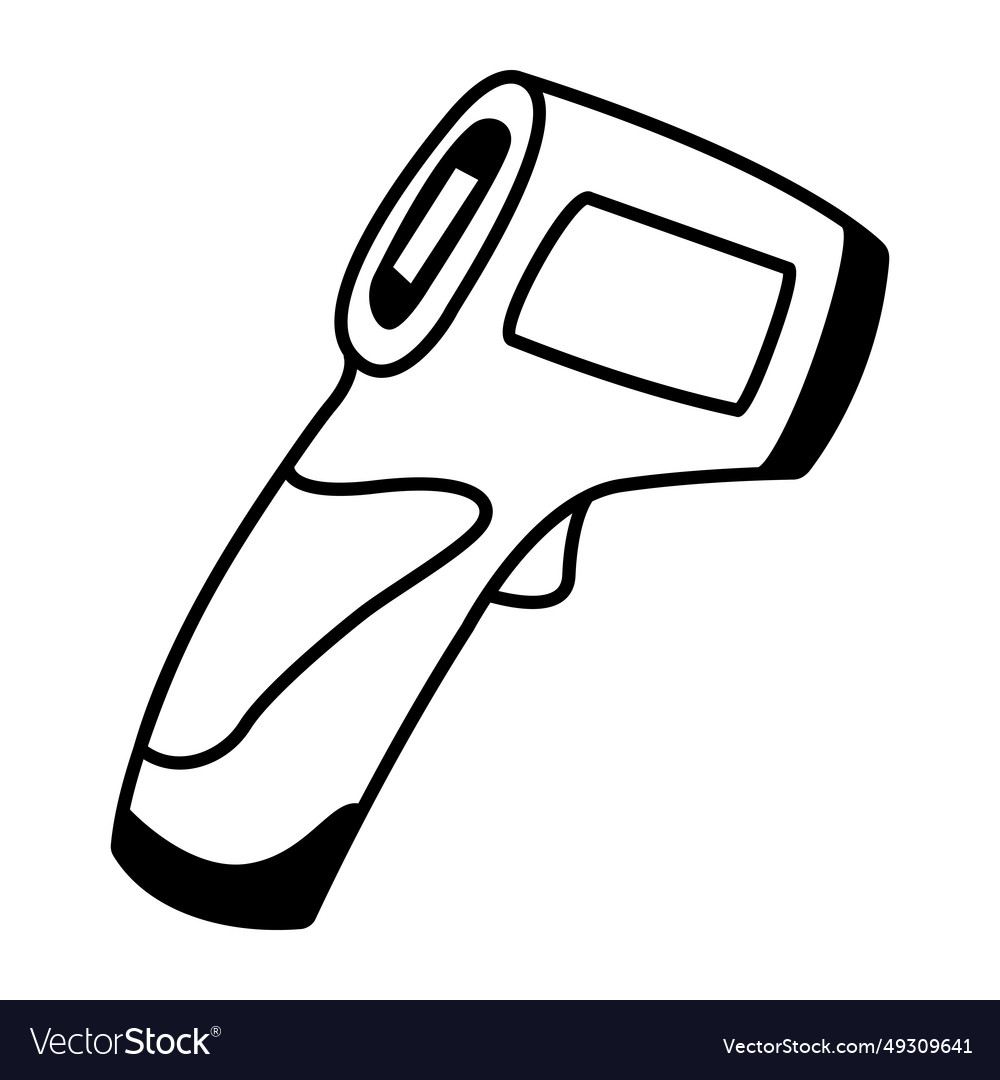 Infrared thermometer Royalty Free Vector Image