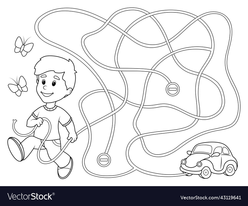 Kids Logic Game: Find the Path