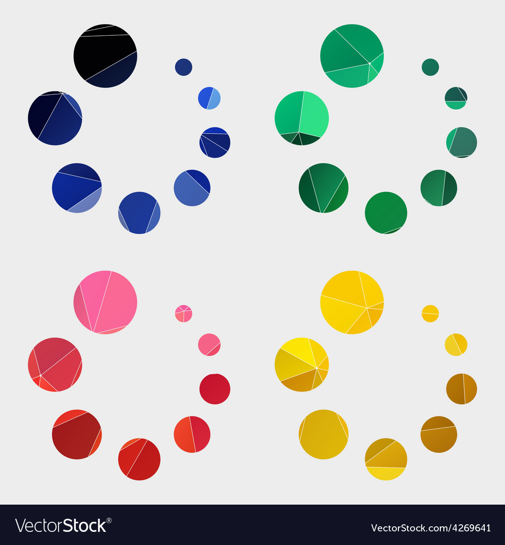 Loading icon abstract triangle