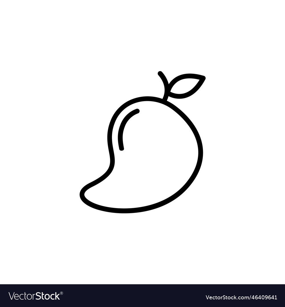 Mango icon fruit outline style perfect use