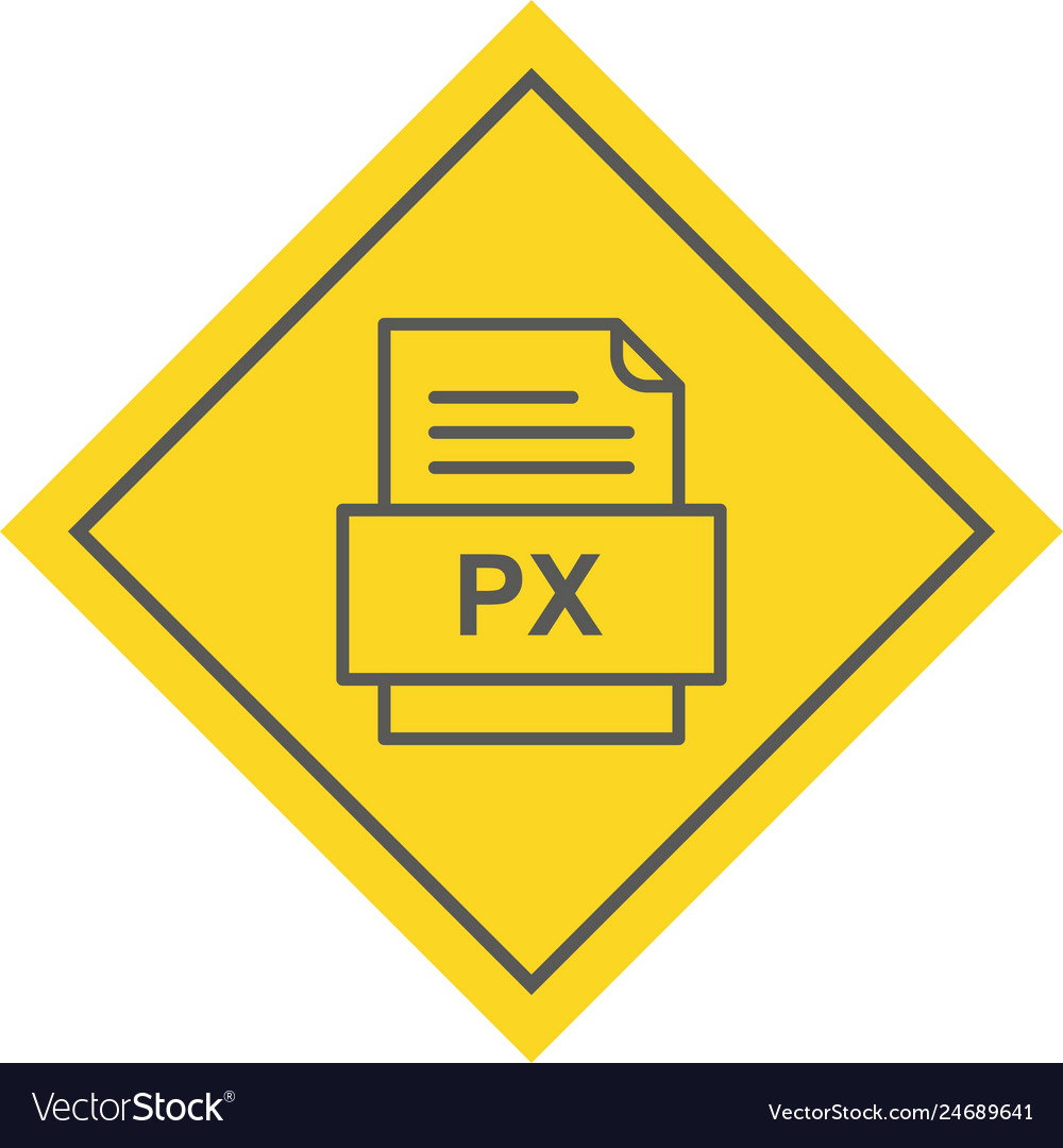 Px file document icon
