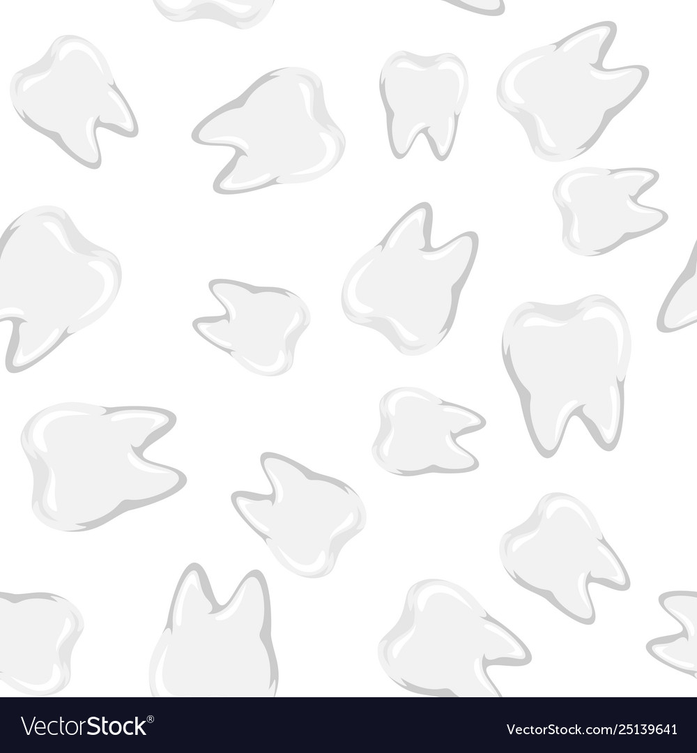 Seamless pattern with teeth vector image Seamless pattern with teeth