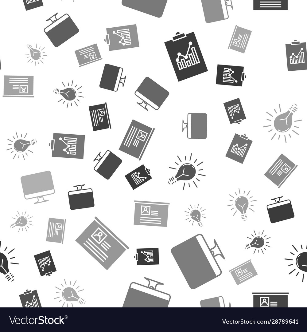 Set clipboard with graph chart computer monitor vector image Set clipboard with graph chart computer monitor