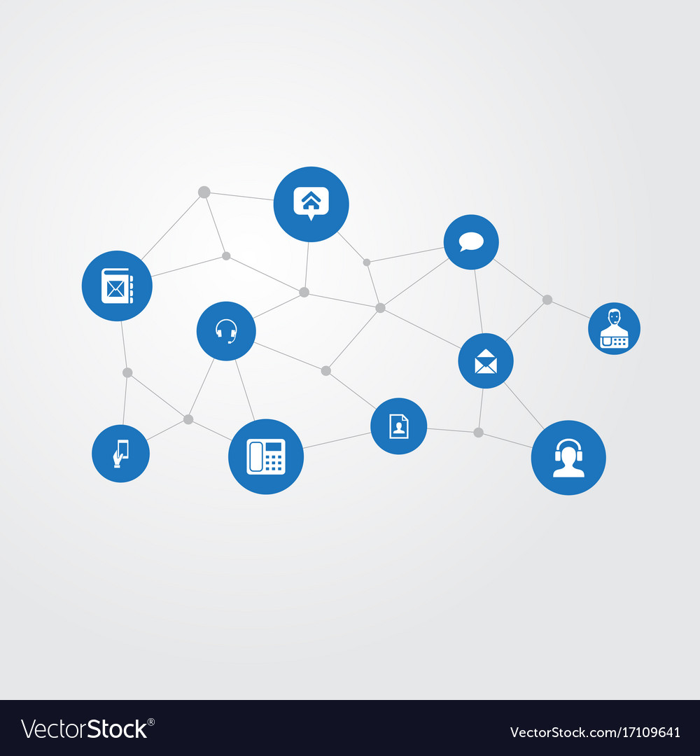 Set of simple connect icons