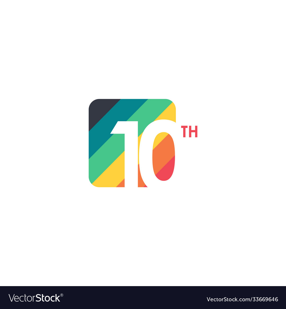 10 year anniversary template design