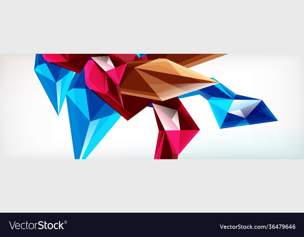 3d triangles and pyramids abstract vector image 3d triangles and pyramids abstract