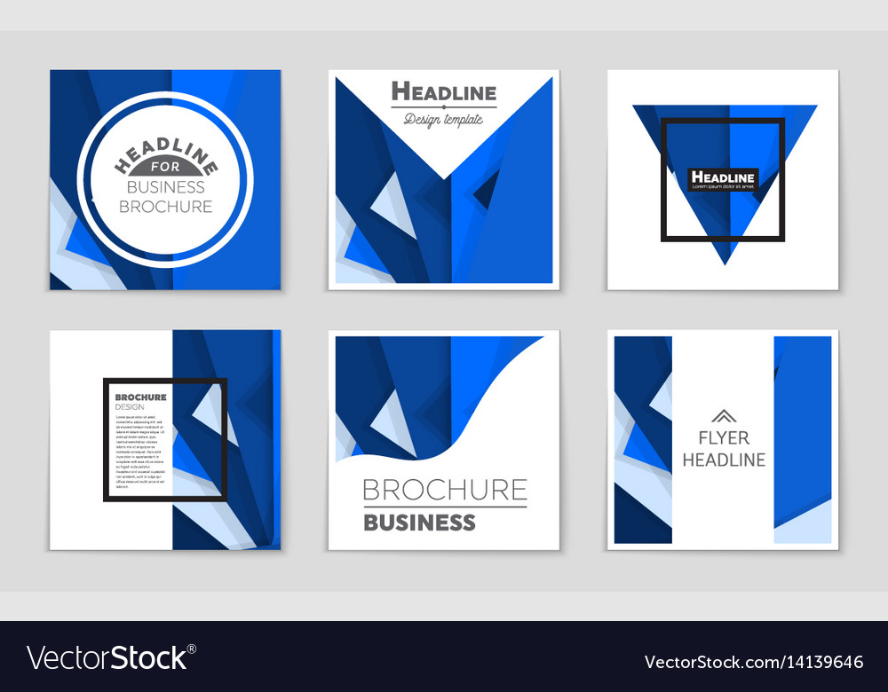 Abstract layout background set for art