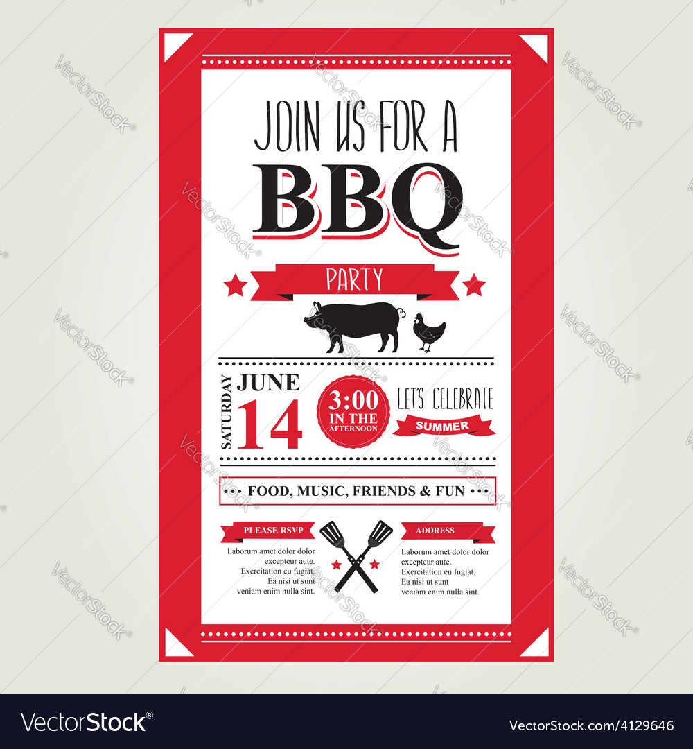 barbecue party invitation bbq brochure menu design invitation for barbecue party