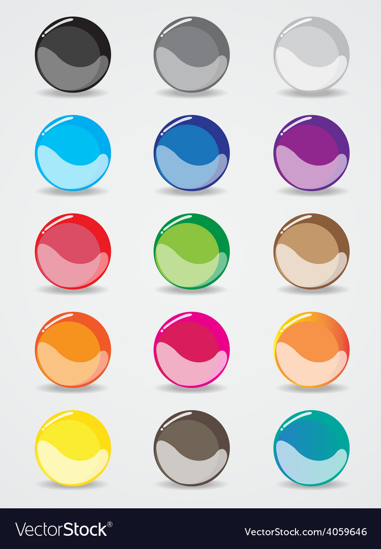 Buttons design for the website template