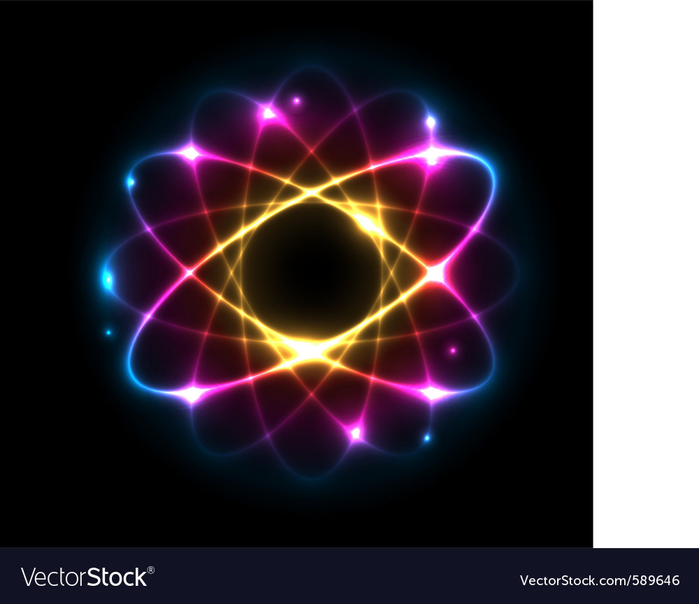 Colorful atom Royalty Free Vector Image - VectorStock