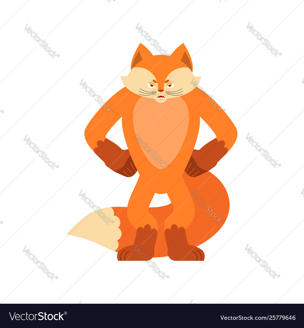 Fox angry wild beast evil emotions avatar she-fox