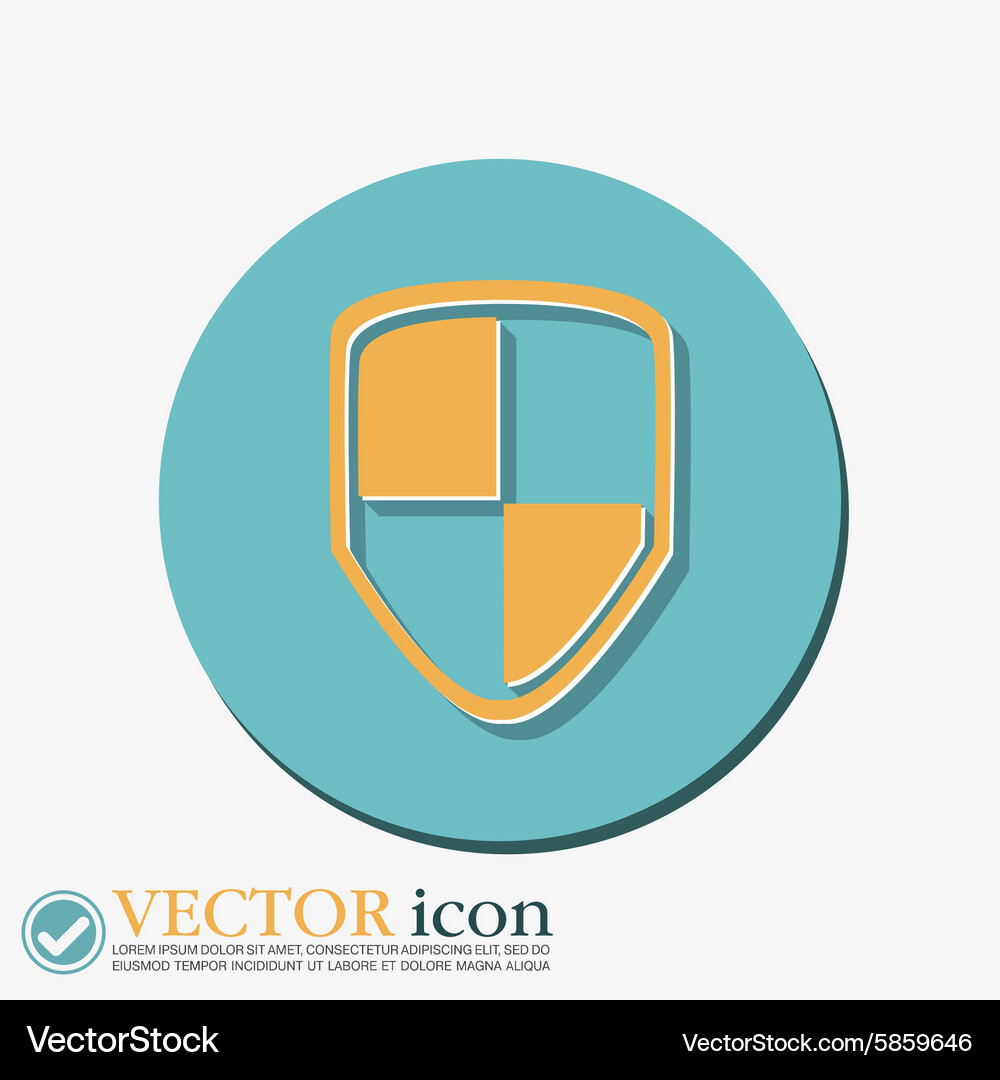 Protect shield icon Royalty Free Vector Image - VectorStock
